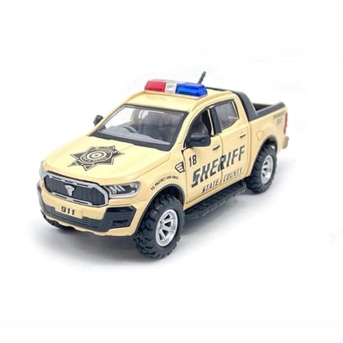Image of Police Car Toy for Boys | Big 4x4 Pickup Truck Toy with Pull Back Action, Lights & Sound | Emergency Vehicle Toy for Kids Age 3-10 | Durable Toy Car for Boys | Gift Toy Truck for Kids