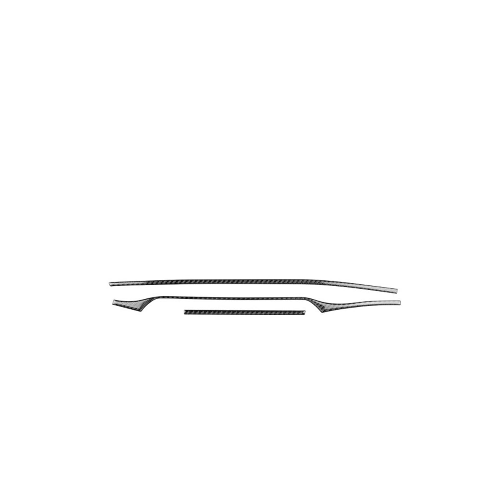 for Kia for Stinger 2019 2020 2021 2022 2023 LHD RHD Car Central Control Strip Sticker Interior Accessories Universal Interior Accessories(for RHD Black)