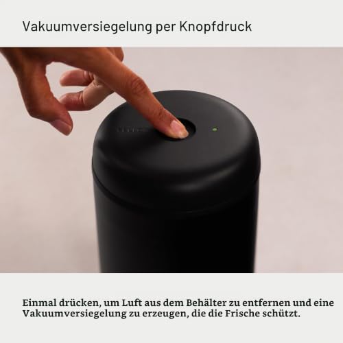 Fellow Atmos Elektrische Vakuum Kaffeedose Luftdicht, 1,2 L, Matt Weiß – Ansicht 5
