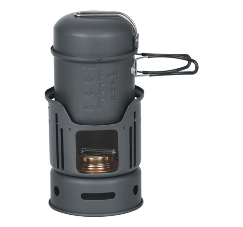 Alocs ALOCS 1-2人アウトドア超軽量鍋防風アルコール炉キャンプ鍋 …