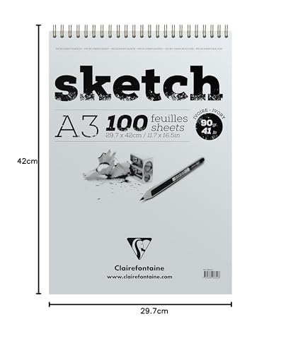 Bloc de dibujo Clairefontaine de formato A3 ideal para tus sesiones de bocetado al aire libre 5