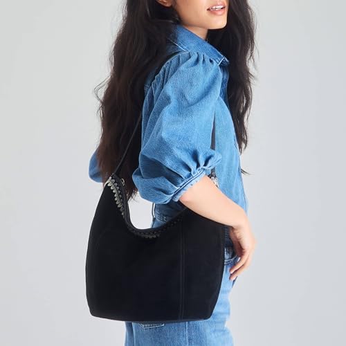 Image of The Sak Sequoia Hobo Bag - Premium Large Leather Women's Handbag for Everyday & Travel - Durable Purse With Zipper Pocket