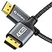 Produktbild Sonero® 4K DisplayPort-Kabel 1.2, DisplayPort Stecker auf DisplayPort Stecker, 4K 60Hz, 2K 144Hz, Baumwollmantel, grau/schwarz, 2,00 Meter