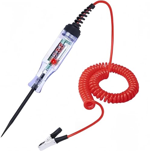 サーキットテスター DC3-120V 車用 回路 電圧テスター 車デジタル検電テスタ ー 通電確認 ペン型コード付 テ直流電圧を完全にカバーする検出範囲 オートテ路線検出 極性判定 性能テスト 車用診断ツー