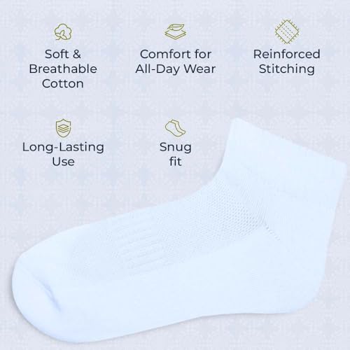 Image of Ankle Socks for Men|Sneaker Socks Breathable Socks for Loafers|Athletic Running Socks Gym Everyday Sock|6 Pairs