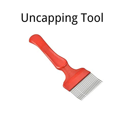 Beehive Smoker Beekeeping Supplies Tools Set, Included Bee Hive Smoker with 52Pcs Smoker Pellets,Frame Holder Grip/2 Type Hive Tools/Uncapping Fork - Image 5