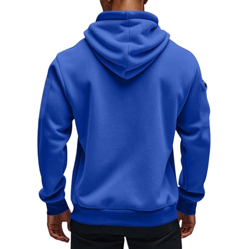 Mens Tactical Hoodie Zip Up Athletic Outdoor Hooded Sweatshirt with Pockets Plus Size Hoodies Casual Jackets 20252