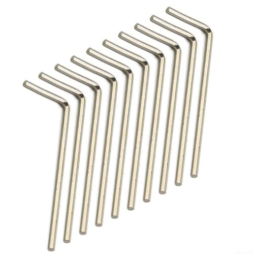 Juego de 10 llaves hexagonales tipo L de acero hexagonal con múltiples tamaños de 1 5 mm a 6 mm para trabajos de reparación y mantenimiento (2 mm)