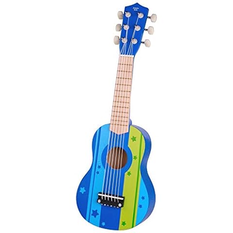 Pidoko Kids Wooden Toy Guitar Ukulele - Musical Instruments for Toddlers Boys and Girls Cover