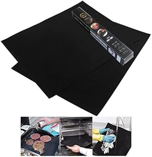 Snowyee Oven Liners for Fan Assisted Ovens, 2 Pieces of Oven Liner and Made by Premium Quality of Teflon for High-Temperature Resistant and Non-Stick with Package Box