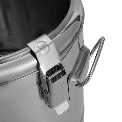 Cubo de alimentos aislado, transportador térmico de sopa de acero inoxidable, contenedor de 10 L para picnic al aire libre y viajes