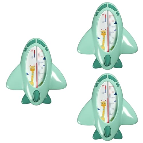 Thermomètre de bain avion pour éviter l'eau trop chaude du bain bébé vert