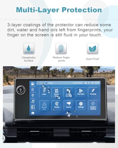 Image of CDEFG 2PCS for 2024 2025 2026 Honda Prologue EV Screen Protector, for 2024 2025 2026 Acura ZDX 11.3-inch Nano Screen Cover, 2025 2026 ZDX Prologue EV Accessories HD Clear