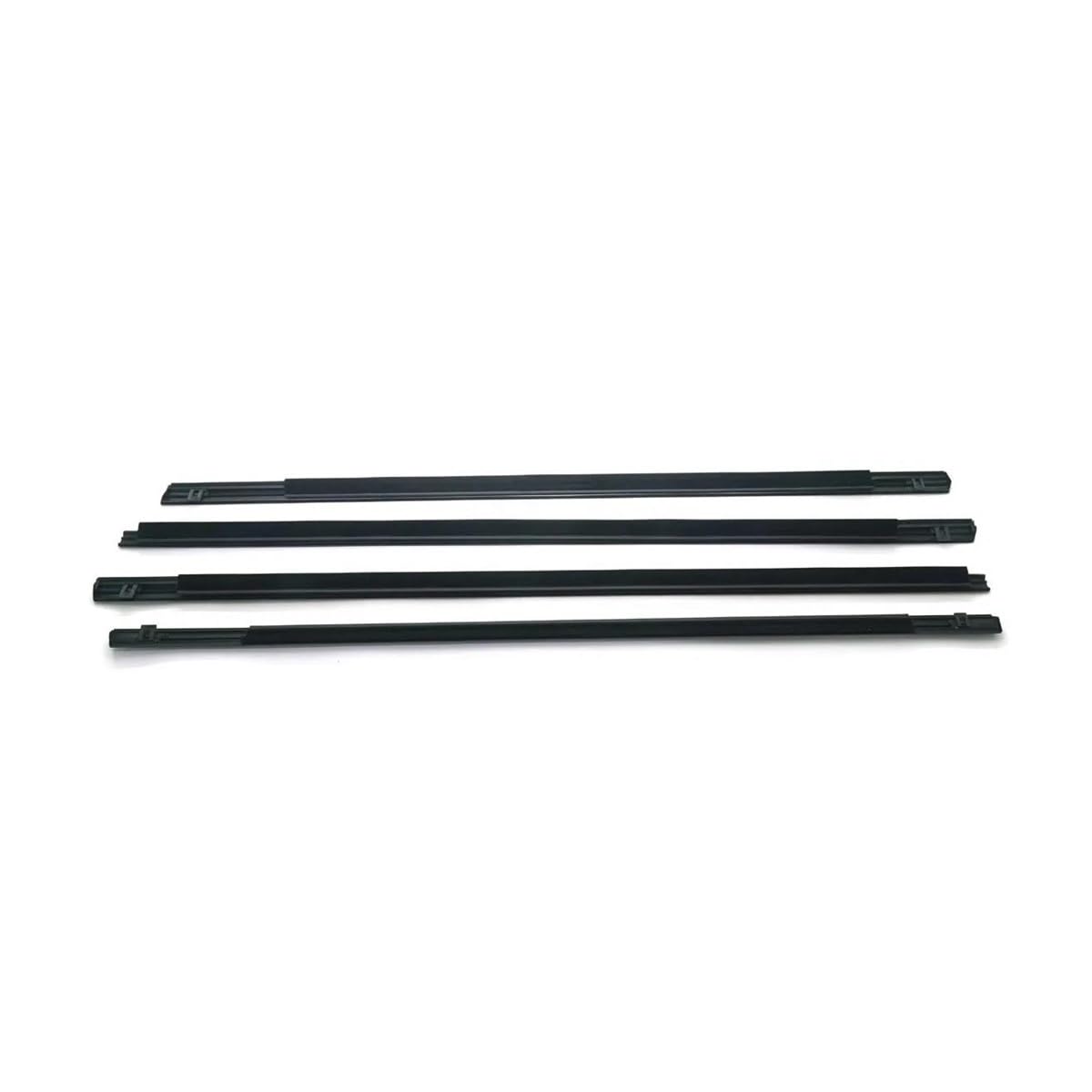 Xmsbcbcz Black Sealing Strip 4Pcs Outer Windows Rubber Weatherstrip Waterproof Pressure Sealing Belt Moulding Trim For Nissan For X-Trail T30 2001-2007