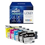 Superprint LC527 Druckerpatronen Multipack Kompatibel für Brother LC527 LC527VAL Tintenpatronen für MFC-J4350DW MFC-J4550DW Drucker (Standard, BK*2/C/M/Y)