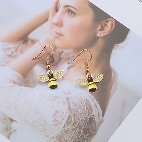 SUNNYCLUE 1 Box 24PCS Alloy Enamel Bee Charms Gold Honey Bees with Crystal Rhinestone Pendant for Jewelry Making Charm Necklaces Bracelets Earrings DIY Crafting Supplies Accessories - Image 3