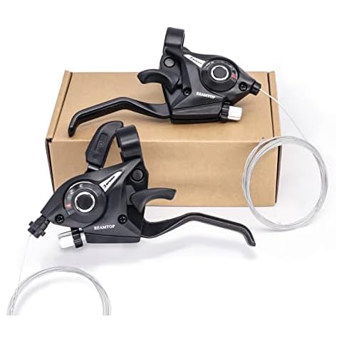REAMTOP New MTB Bicycle Bike 3 x 7 Speed Shift/Shifter Brake Lever Combo Cover