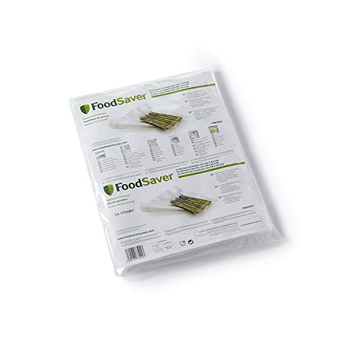 FoodSaver Large Vacuum Sealer Bags | 3.78 L | Keeps Food Fresh up to 5X Longer | Reusable | BPA-Free | 32 Count | FSB3202I
