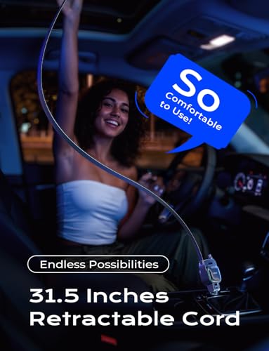 LISEN 4-in-1 Up to 96W Car Charger w/ Retractable USB-C + L Cable - image 2