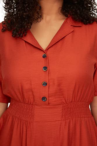 Robe Grande Taille Vert Trendyol pour femme chic et décontractée - 6