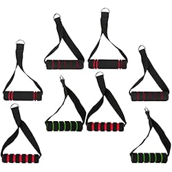 Polea Pesas Casera BESPORTBLE 8 Piezas Mango De Espuma Peso Resistencia De Bandas De Ejercicio Mango De Máquinas De Cable Entrenamientos con Banda De Agarre Cuerda De Remolque Polea Plástico Aptitud Física