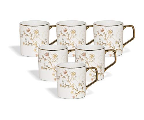 Image of Clay Craft Ceramic Coffee Mug Set, 6-Pieces, Multicolour