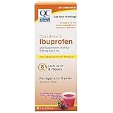 Quality Choice Children's Ibuprofen 100mg Oral Suspension, Pain/Fever Reducer, Original Berry Flavor