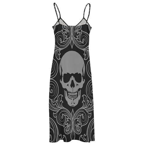 Robe longue d'été crâne noir : la solution textile contre la chaleur - 4