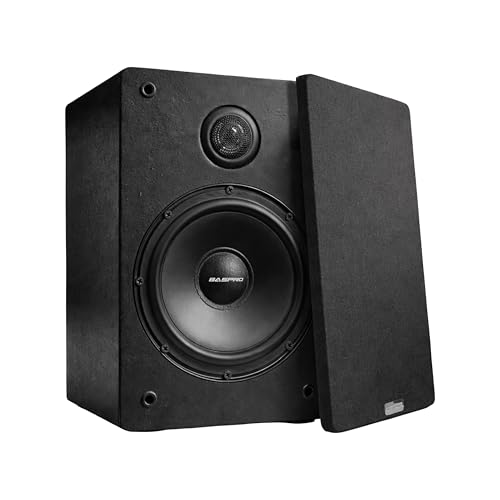 Image of BASPRO | Bookself Speaker M-65P (Single Unit) Passive Speaker System with 6.5 inch Mid- Bass Driver and 1.5 inch Hi-Frequency Tweeter