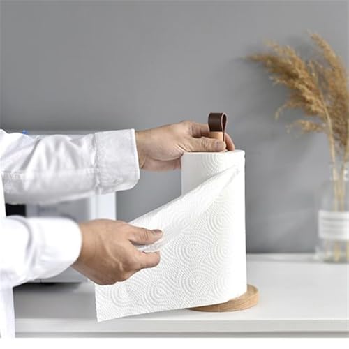 Soporte para papel de cocina independiente que se adapta a rollos estándar 5