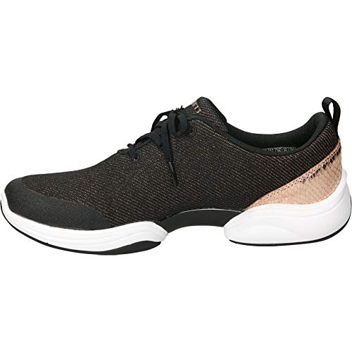 Skechers Skechers Women's Low-Top Trainers, Black Black Knit Rose Gold Duraleather White Trim Bkrg, 11