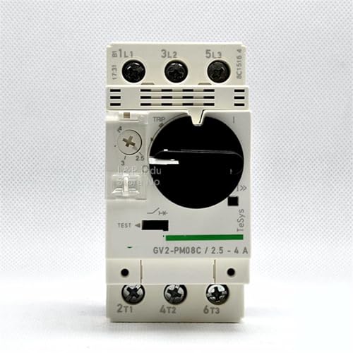 Disjoncteur de moteur magnétique GV2-PM08C 2.5-4A 3P à bouton pour protection électrique triphasée