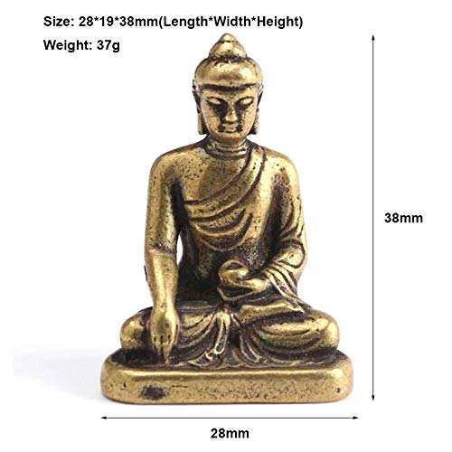 Sculptures rétro laiton Sakyamuni Bouddha pour harmoniser votre maison - 6