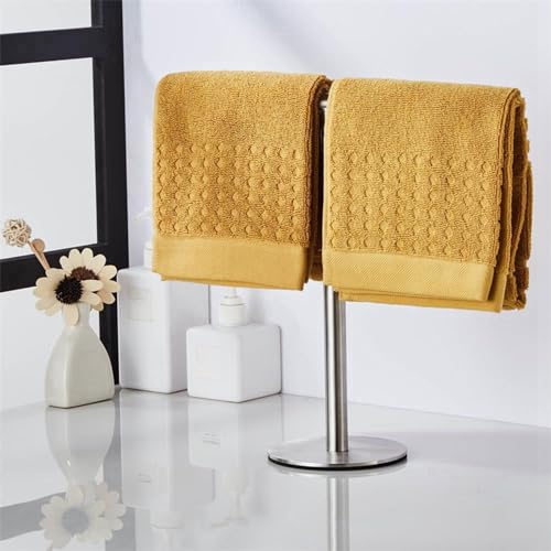 Toallero de pie de acero inoxidable para bano y cocina con base estable 6