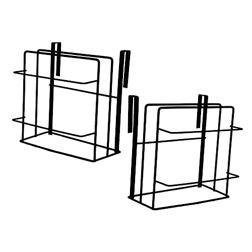 MOLUCKFU Over Cabinet Towel Holder Set 2pcs Door Organizer Bin Cutting Board Storage Kitchen Cabinet Door Organizer Easy Hanging