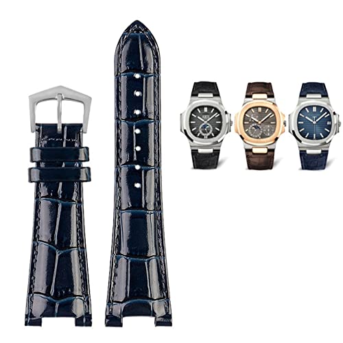 Bracelet de montre GUMMMY en cuir 25mm-13mm compatible Nautilus 5711 5712g