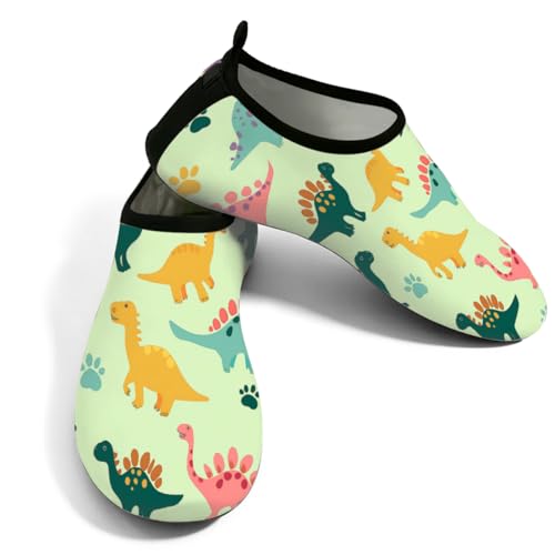 Zapatos deportivos acuáticos para surf y playa con diseño divertido de dinosaurio