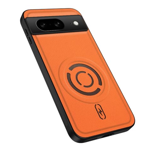 Magnetic Phone Case for Google Pixel 8, Orange