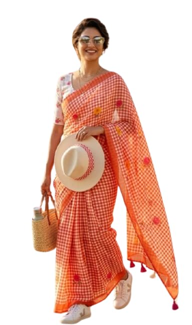 tagale Cotton Linen Saree-picture-0