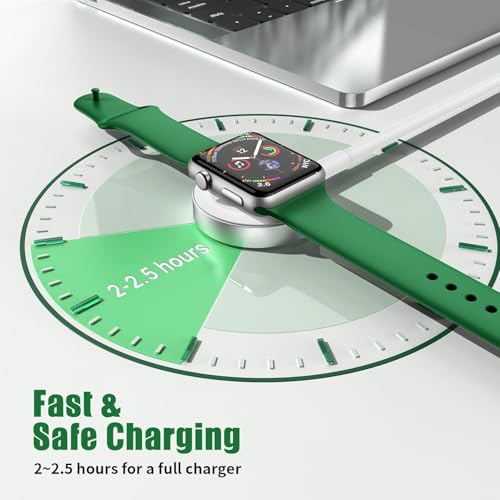 2 in 1 Apple Watch Charger Fast Charging, USB C Magnetic iWatch Charger Cable Cord 6ft and Type C Block Plug for Apple Watch Series Ultra 2/Ultra/11/10/9/8/7/SE/6/5/4/3/2/iPhone 17 16 15 Pro Max/Plus by CSXZCOON - Image 6