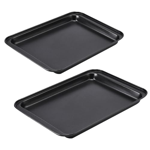 Backblech Antihaftbeschichtung, 2 Stück Backform Rechteckig Backblech Ausziehbar Kuchenblech zum Backen, Rechteckige Ofenblech für Backen Braten Servieren zum...