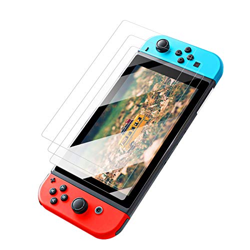 Preisvergleich Produktbild 2 StückPanzerglas Schutzfolie für Nintendo Switch, Displayschutzfolie Glas, HD Panzerglasfolie, 9H Härte Anti-Kratzer Bläschenfrei Schutzglas Folie, für Nintendo Switch Displayschutz