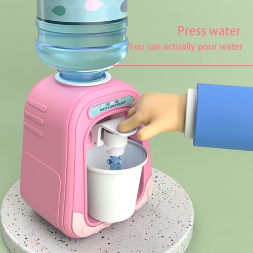 Suxdlan Mini Water Dispenser Cute Mini Water Cooler Simulation Kids Dispenser for Juice Milk Drinking Fountain Kitchen Pretend Play Toy Style 1 - Image 2