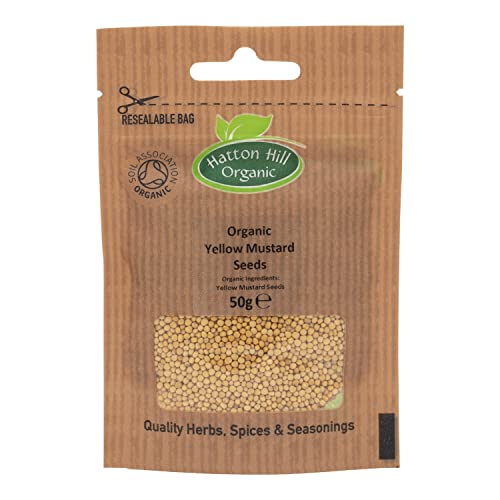 Organic Yellow Mustard Seeds 50g by Hatton Hill Organic