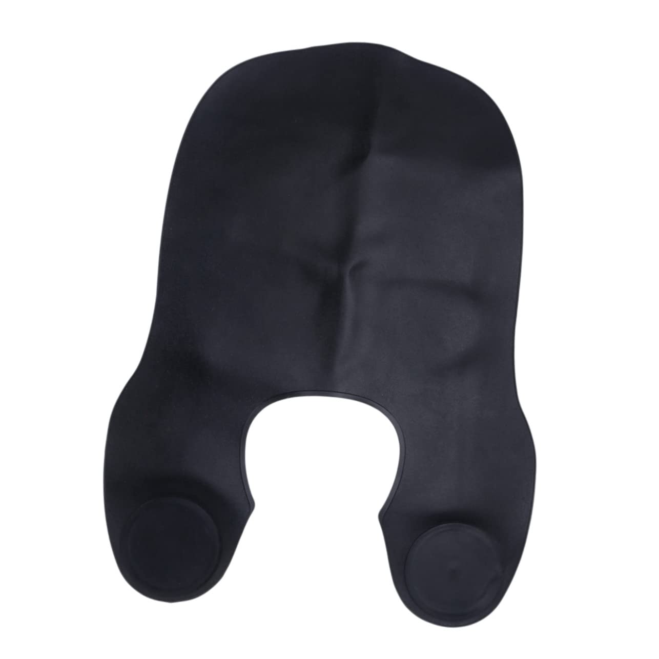 FRCOLOR Mantellina da Parrucchiere in Silicone Nera per Tintura e Lavaggio | Salone e Casa, Collo Regolabile, Facile da Pulire, Asciugatura Rapida, Adatta a Adulti e Ragazzo Ragazza