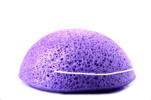 Camassia Esponja Konjac Lavanda | Utensilios para cosmética casera y natural | Esponja natural para limpieza y exfoliación facial