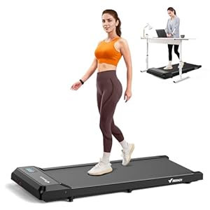 MERACH Walking Pad Treadmill for Home, Under Desk Treadmill Space-Saving Design, Remote Control & App, One-Piece Molded, 265 lbs Capacity, Walking Machine for Home