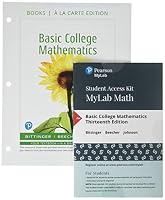 Basic College Mathematics [with MyMathLab & eText Access Codes] 0134697464 Book Cover