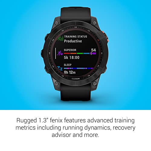 Garmin Fenix 7 Solar Edition, Rugged Gps Adventure Smartwatch And Signature Series Charging Bundle #TOP3