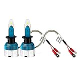 ANFTOP H1 - Lampadine LED per fari auto, 50 W (25 W X2), 6000 lm, 6000 K, colore bianco, luci di ricambio per auto, kit alogeni e xeno.